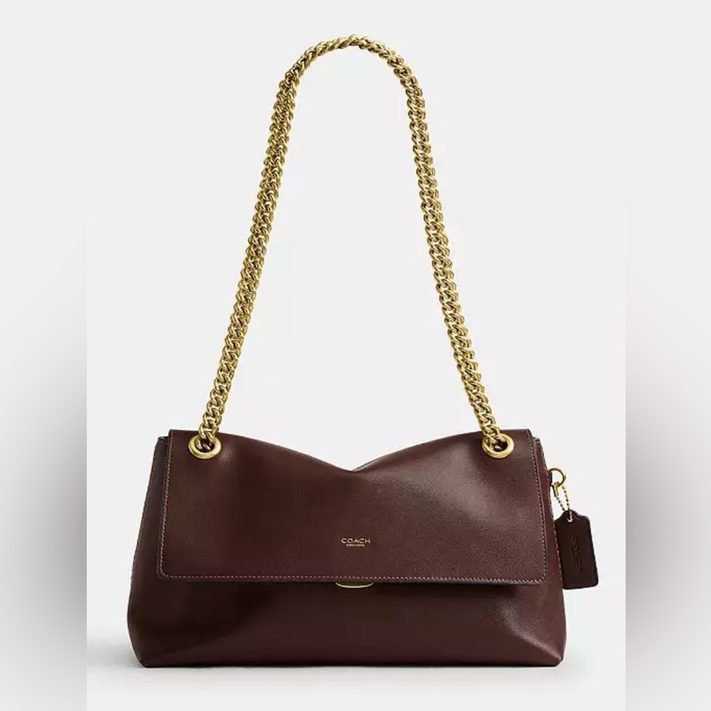 Chelsea Shoulder and Crossbody Bag 30 With Chain Maple NWT